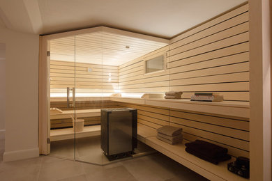 Luftschutzbunker wird zur Design-Sauna, Gesamtansicht