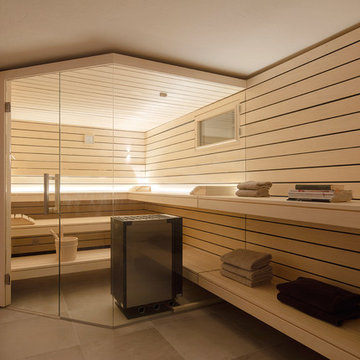 Luftschutzbunker wird zur Design-Sauna, Gesamtansicht