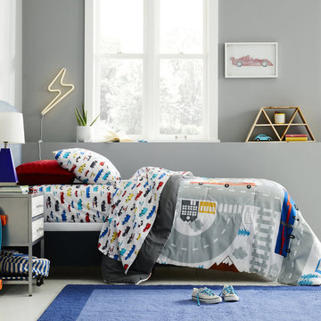 Kids' Bedroom with Transportation Bedding Collection - Pillowfort™