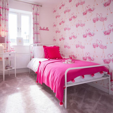 Beautiful girl's bedroom design for Persimmon Homes Longbridge