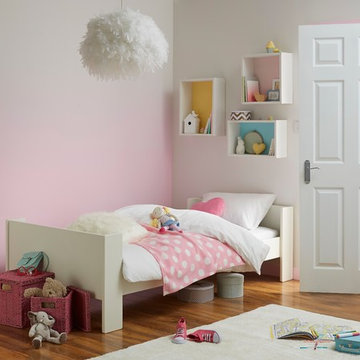 Girls Pink Bedroom, Ombre Paint Effect