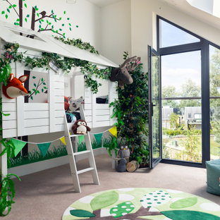 Inspiration for a contemporary kids' bedroom in Surrey.