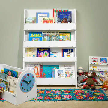 Kid's Corner White Bookcase and Book Box