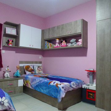 Kids room  with a disney theme from 'Frozen'