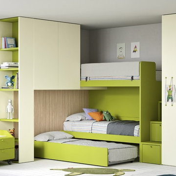 Nidi Childrens Bedroom Composition Space No 017 inc Pull-Out Bed