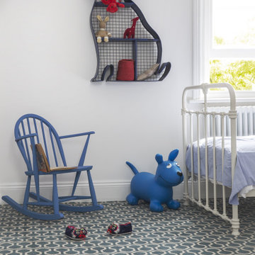 Quirky Carpet Flooring In A Childs Bedroom