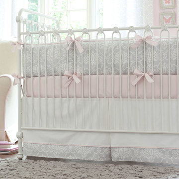 A Baby Girl's Nursery in Pink and Gray
