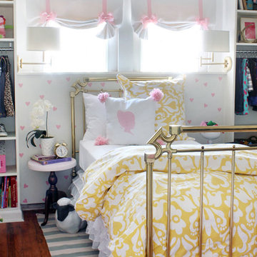 A little lady's pink and yellow bedroom