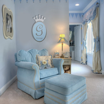A Royal Prince Nursery in Baby Blue and Silver