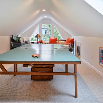 Attractive New Sunroom/Garage with Attic Space Converted into a Game Room/Study