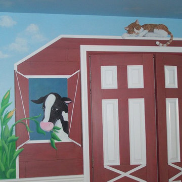 Barnyard themed mural
