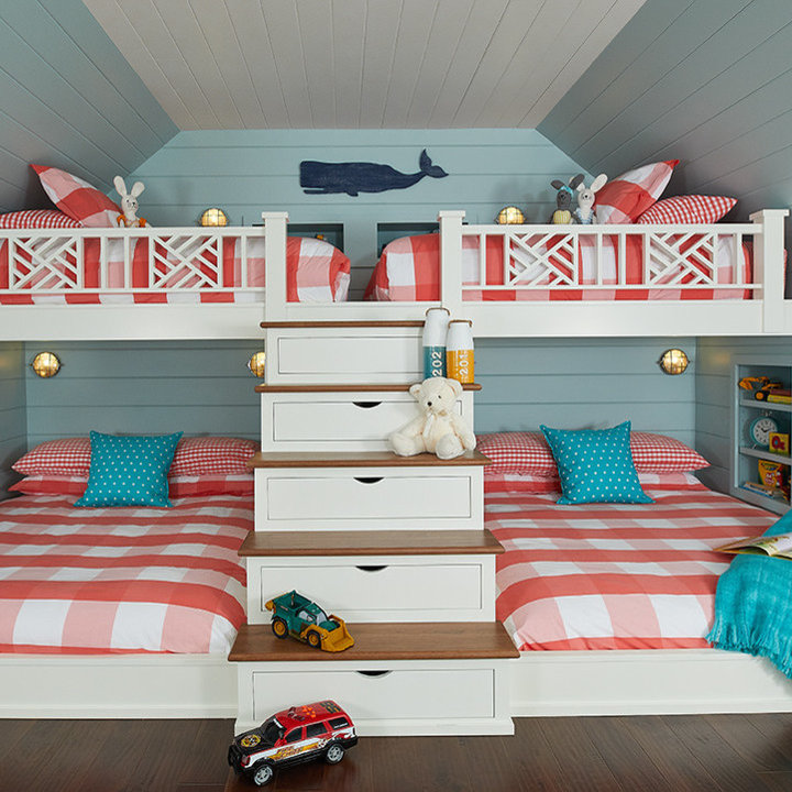 75 Beautiful Beach Style Kids Room Room Ideas Designs February   Beach House Bunk Room Bayberry Cottage Img~6a2125610b858a42 1731 1 700be6a W720 H720 B2 P0 