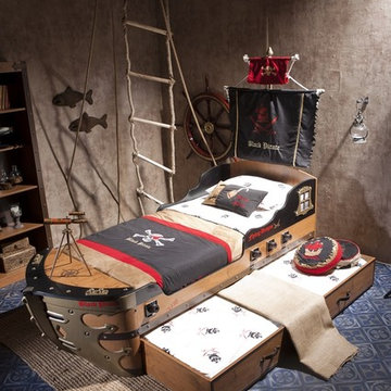 Black Pirate kids bedroom collection
