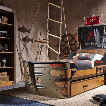 Black Pirate kids bedroom collection