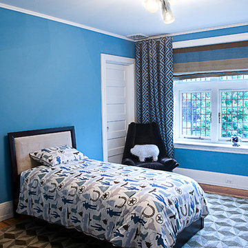 Blue boy's bedroom