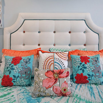 Bold and Beautiful Girl's Upholstered Headboard - San Clemente, CA