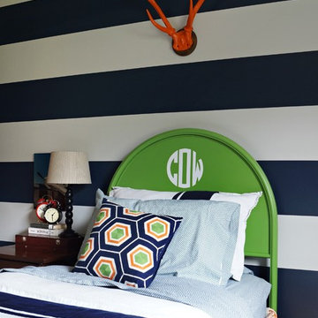 Boys Room in Navy Orange and Green