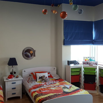 Boys rooms: Space/planet room and marine team