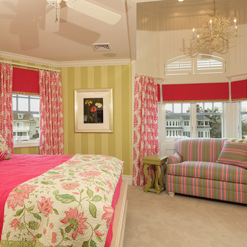 Bright Pink and Green Girls Room