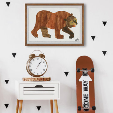 "Brown Bear" Framed Painting Print