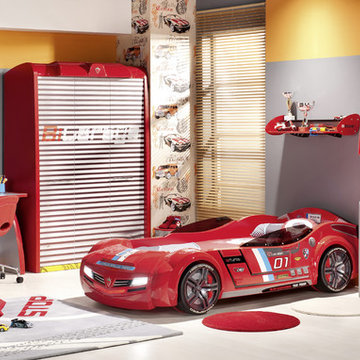 Car bed kids bedroom - Red Italia Car bed