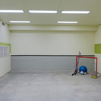 Example of a classic concrete floor playroom design in Minneapolis