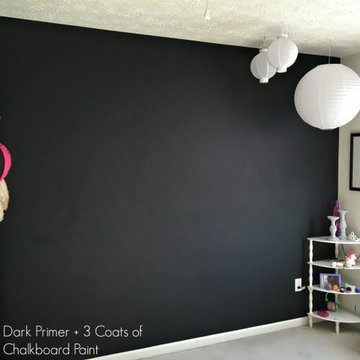 Chalkboard Wall in a Tween Bedroom