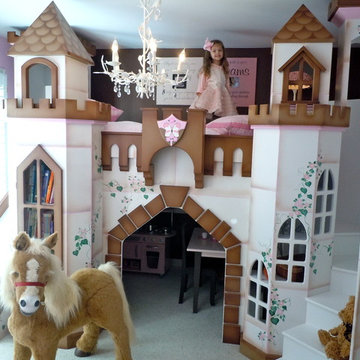 princess castle loft bed