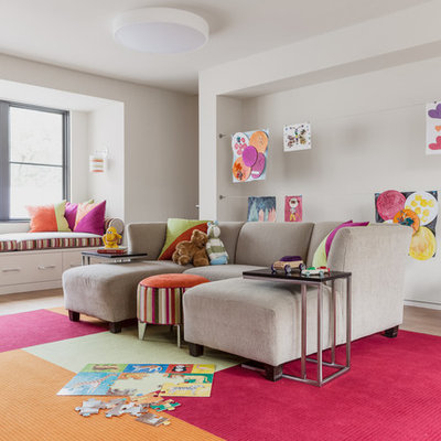 Playroom - contemporary playroom idea in Other