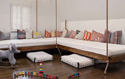 Room of the Day: Hanging Beds Add Fun to a Family’s Bonus Room