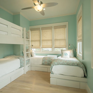 Custom Bunk Room in Watercolor Vacation Home
