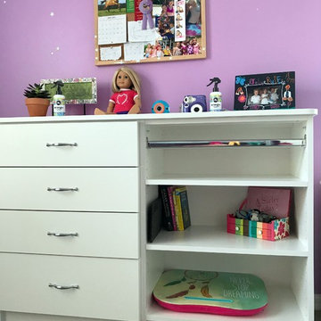 Custom dresser for Girls room w/hanging space for 18" doll clothes