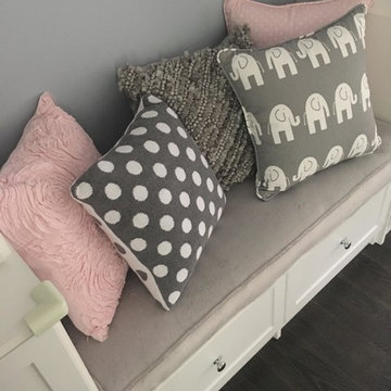 Custom Pillows and Bench Cushion