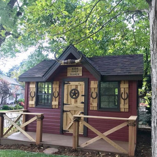 Exemple d'une chambre d'enfant sud-ouest américain.