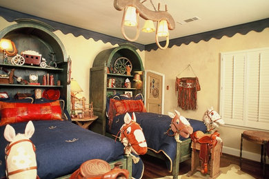 Bohemian kids' bedroom for boys in Dallas.
