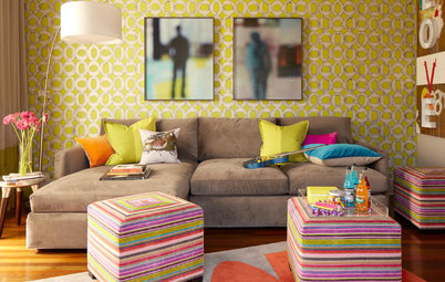 Room of the Day: Playing Up Color in a California Lounge