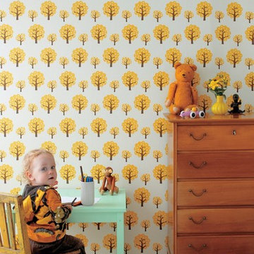 darling yellow kids room