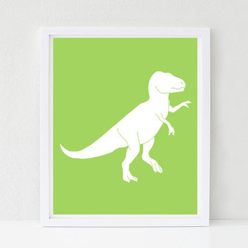 Dinosaur Nursery Art, T Rex, Kids Bedroom Decor