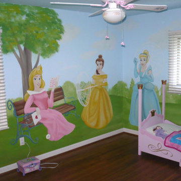 Disney Princess' Mural Michigan by ML Murals