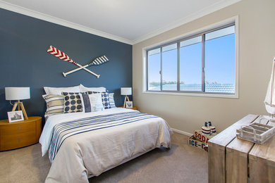 Design ideas for a modern kids' bedroom in Brisbane.