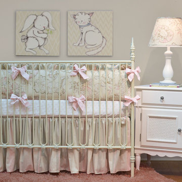 Doodlefish Peony Crib Set