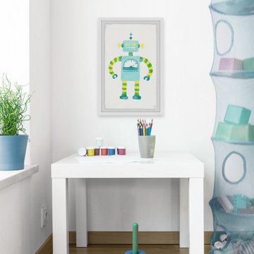 "Eccentric Robot" Framed Painting Print