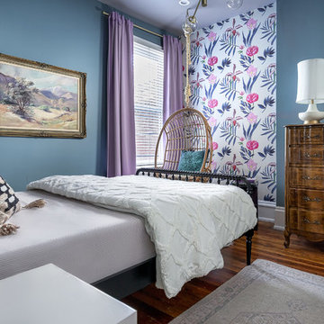 Eclectic Girl's Bedroom & Bathroom