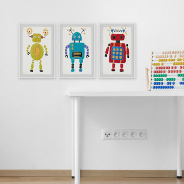 Electric Robots Triptych