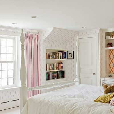 Kids' room - traditional girl kids' room idea in Boston