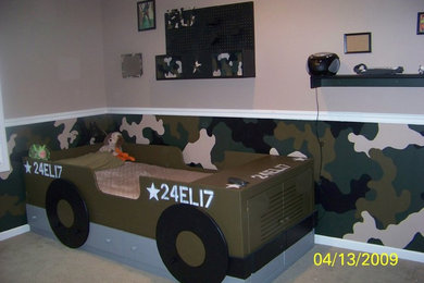 カンザスシティにあるエクレクティックスタイルのおしゃれな子供部屋の写真