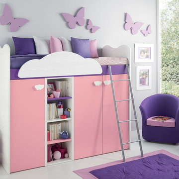European Kids Storage Loft Bed VV G095 - Call For Price