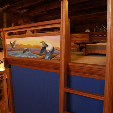 Exterior Loft entrance on Bird Cottage