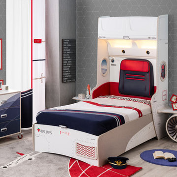 First Class Airplane Kids Bedroom