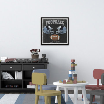 "Football Poster" Framed Painting Print